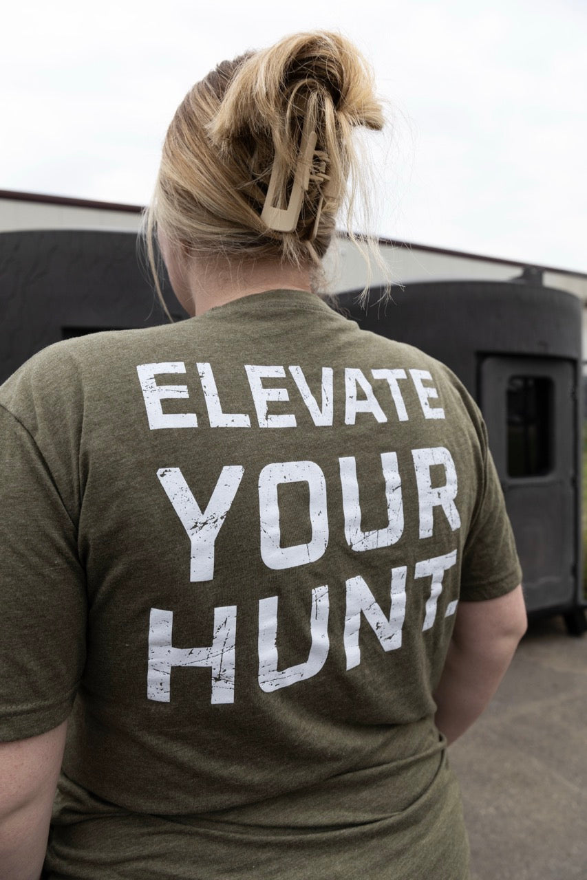 Olive Green Tri-Blend Logo Tee