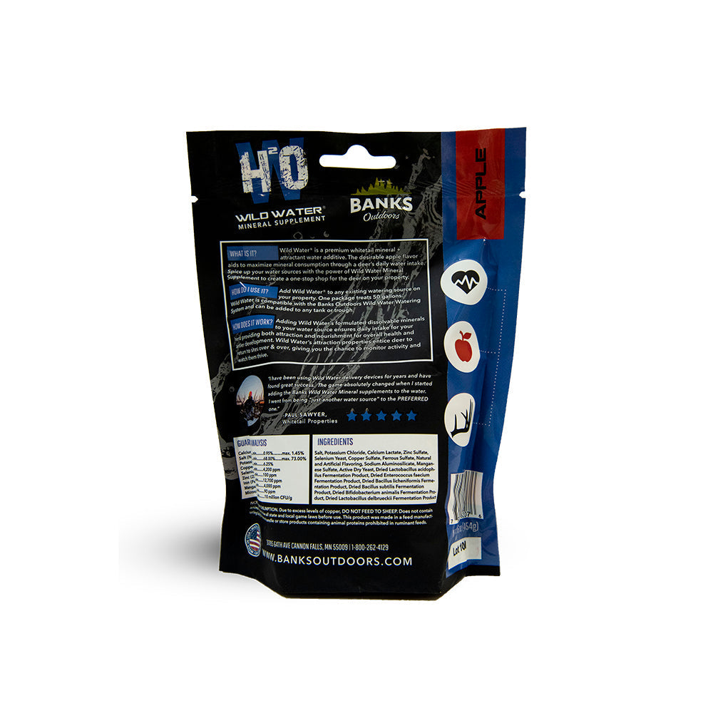 WILD WATER MINERAL SUPPLEMENT - TREATS 50 GALLONS (6 PK)