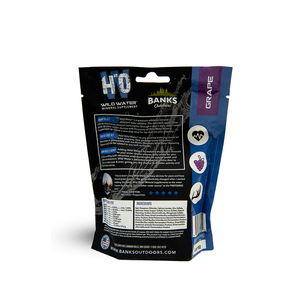 WILD WATER MINERAL SUPPLEMENT - TREATS 100 GALLONS