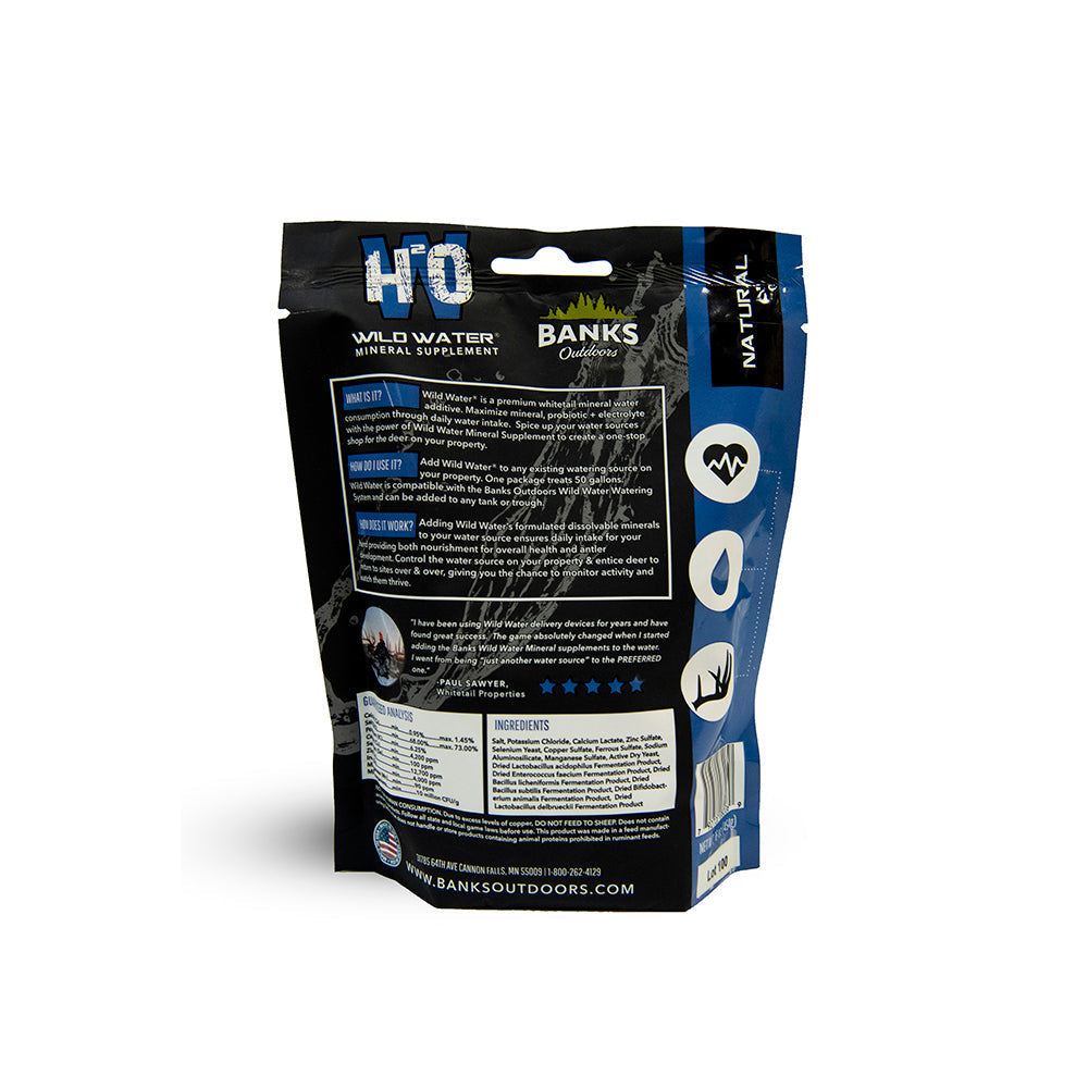 WILD WATER MINERAL SUPPLEMENT - TREATS 100 GALLONS