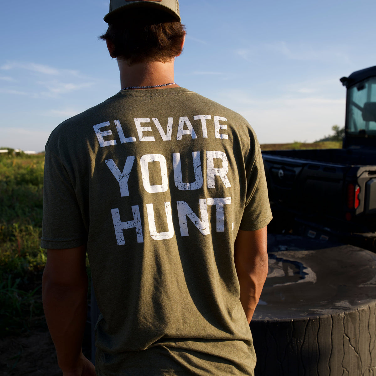 Olive Green Tri-Blend Logo Tee