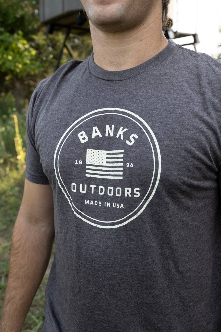 Brown Tri-Blend Logo Tee