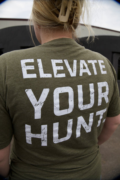 Olive Green Tri-Blend Logo Tee