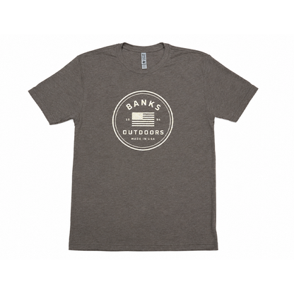 Brown Tri-Blend Logo Tee