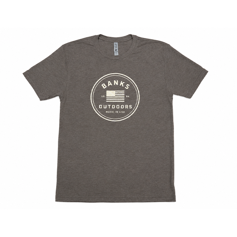 Brown Tri-Blend Logo Tee