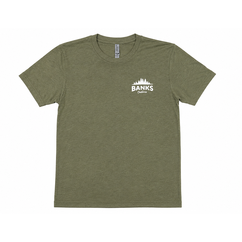 Olive Green Tri-Blend Logo Tee