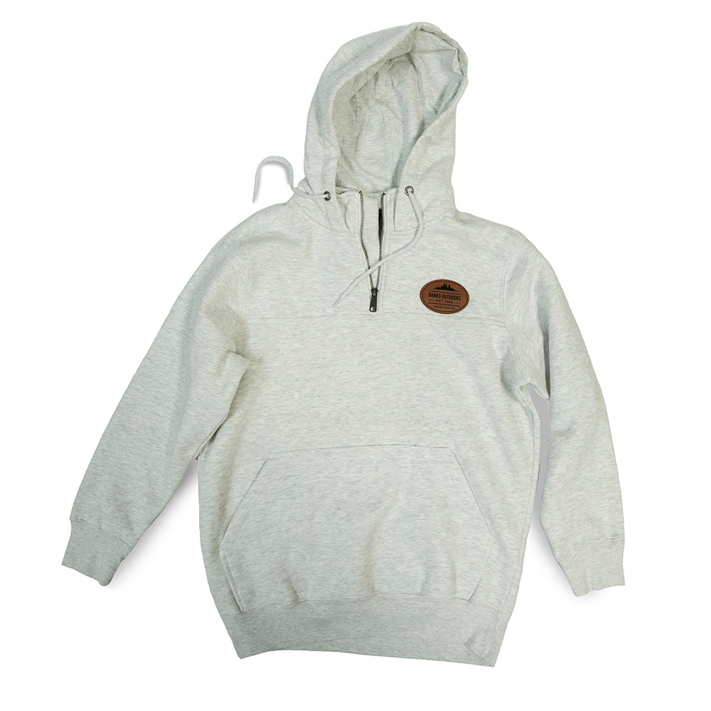 HOODED QUARTER-ZIP SWEATSHIRT
